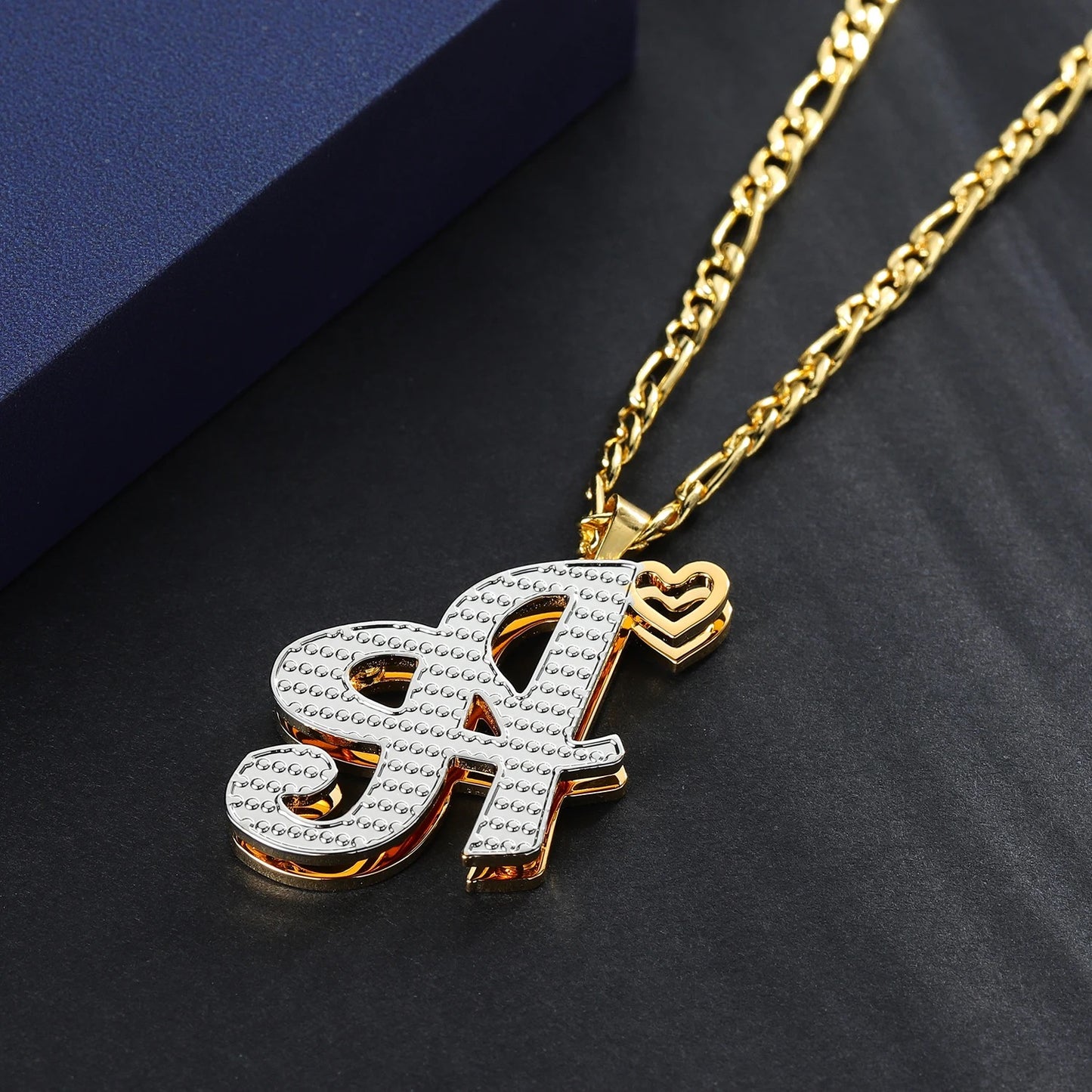 Double plated Initial Necklace