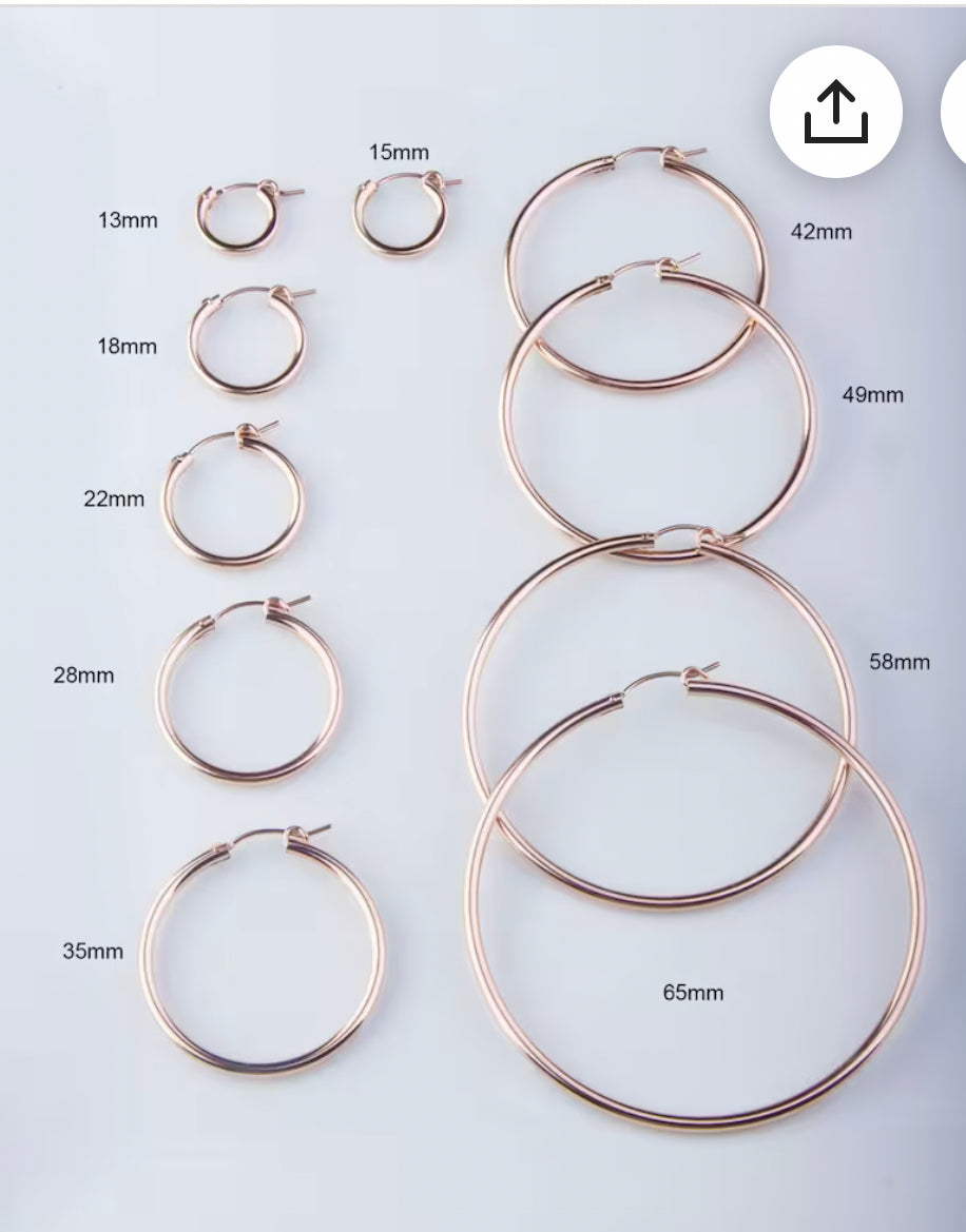 Baby hoop Earrings