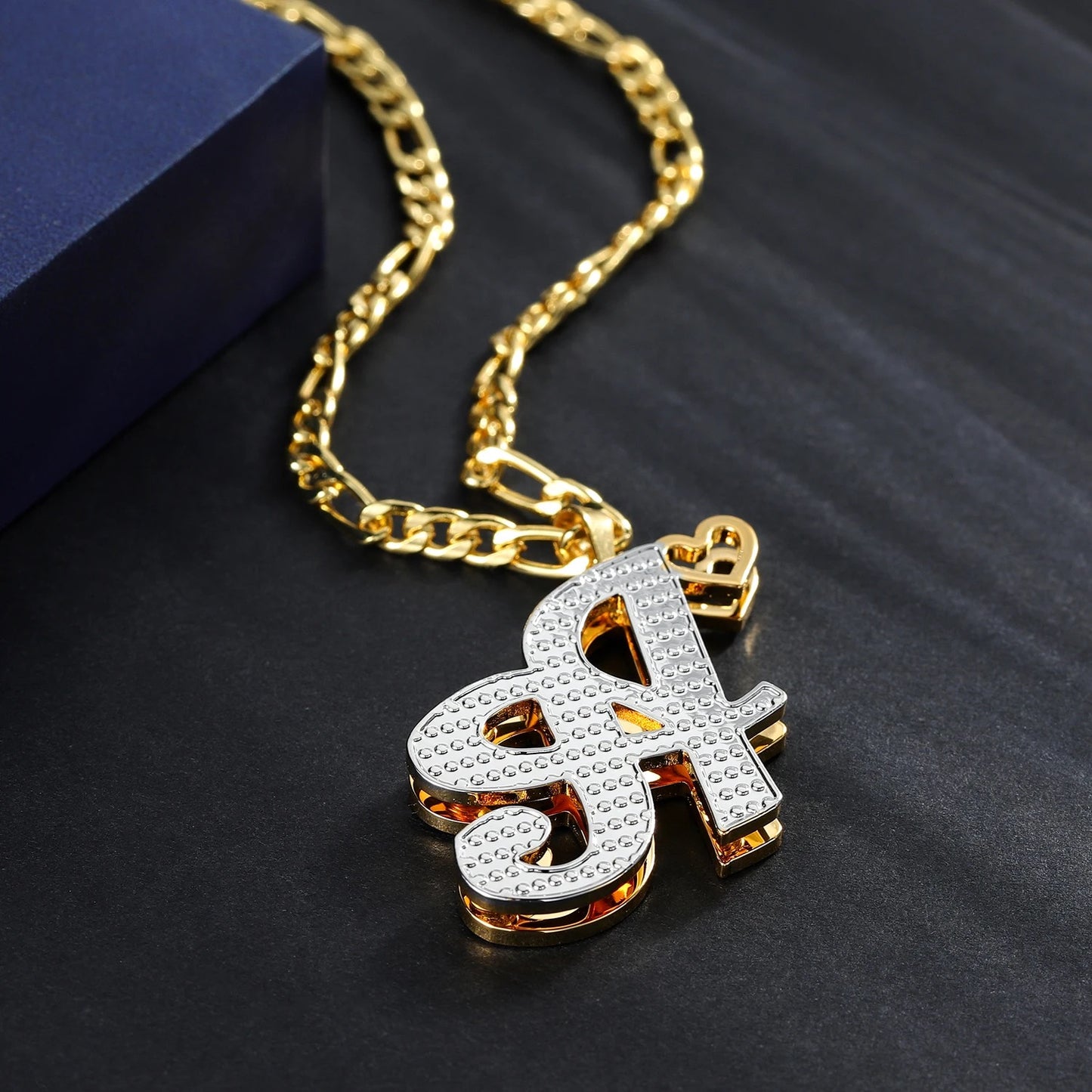 Double plated Initial Necklace