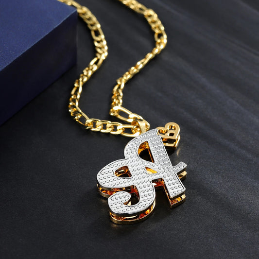 Double plated Initial Necklace