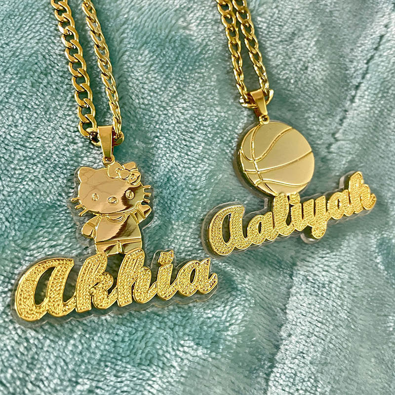 Acrylic necklace/earrings