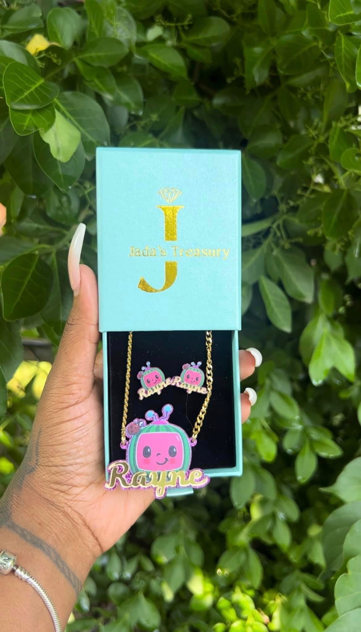 Acrylic necklace/earrings