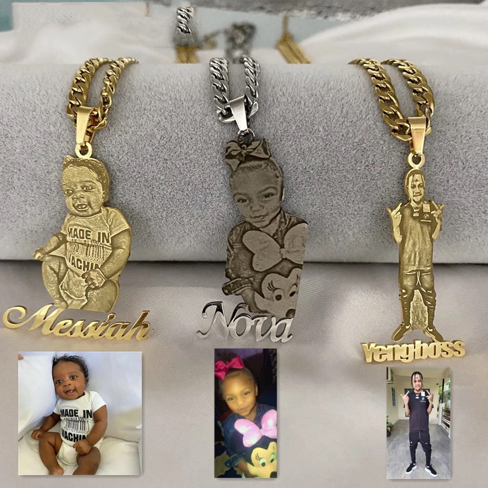 Custom photo pendant