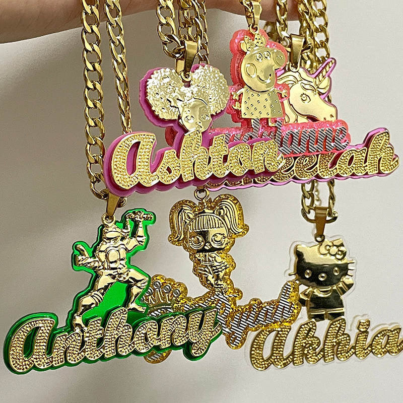 Acrylic necklace/earrings
