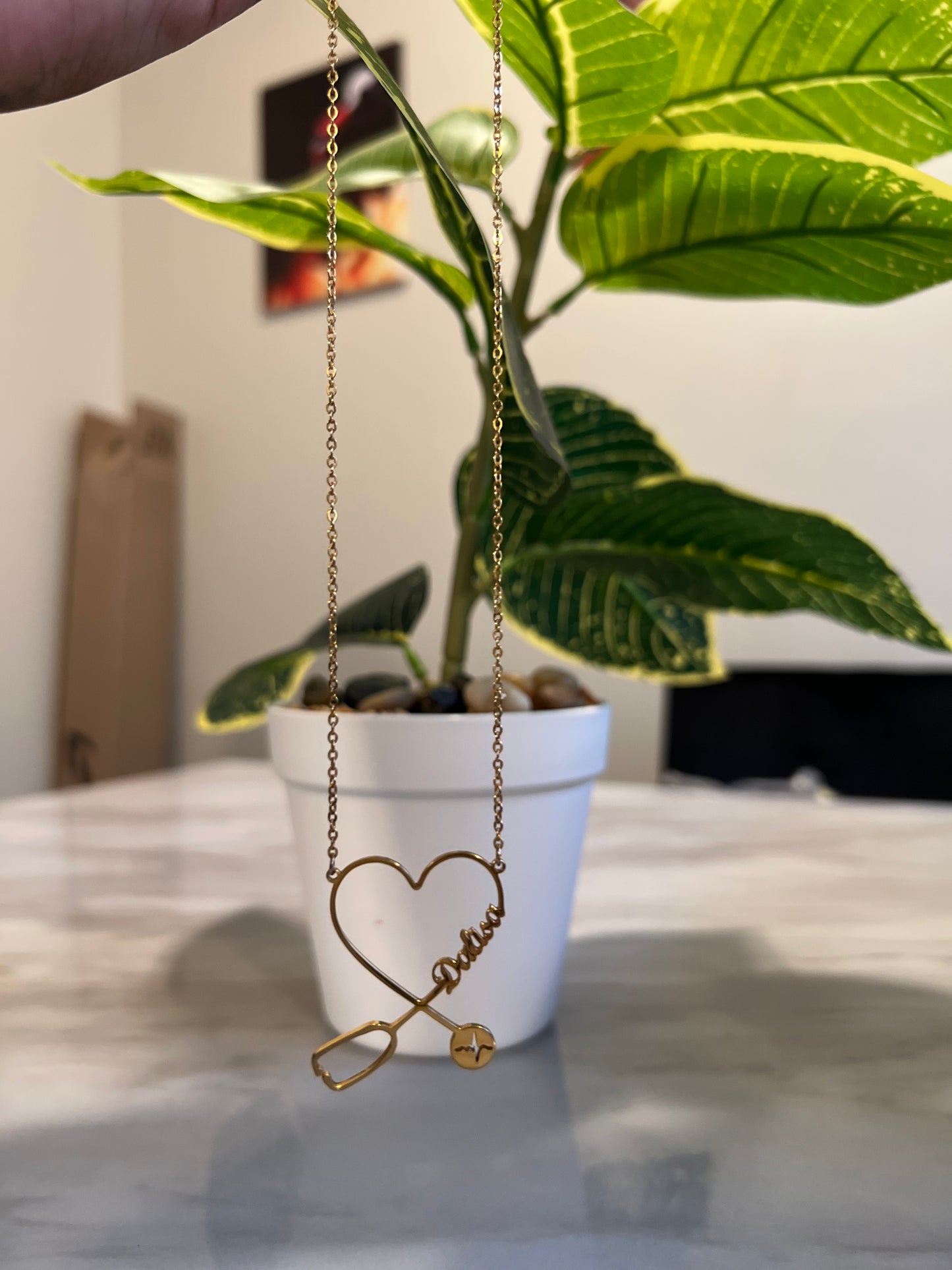 Custom Stethoscope Heart Pendant