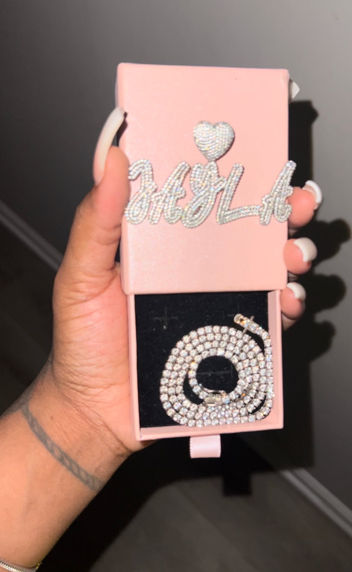 Ivy Custom Pendant w/tennis