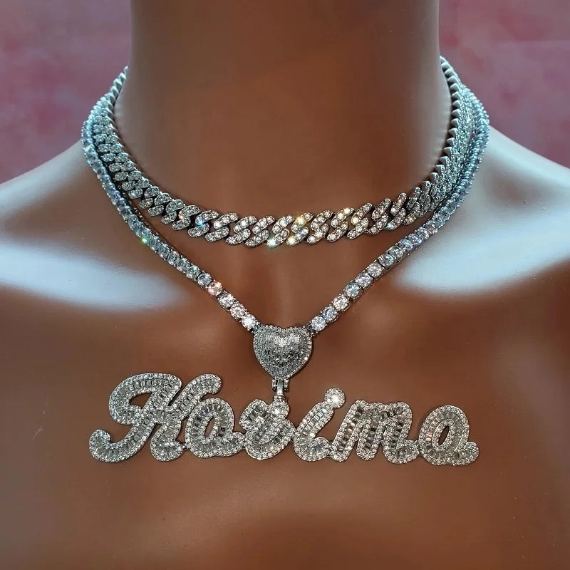 Ivy Custom Pendant w/tennis